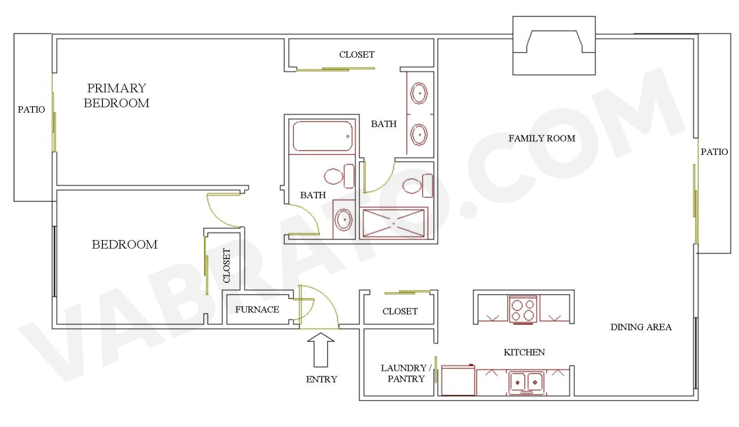 2 Bedroom, 2 Bathroom Townhouse Brittan Heights